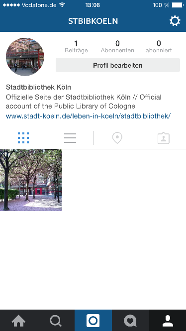 Instagram Account Der Stadtbibliothek